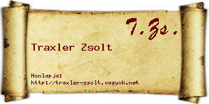 Traxler Zsolt névjegykártya